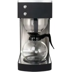 GastroHero Filterkaffeemaschine ECO 2 Liter I Edelstahl Kaffeemaschine mit Glaskanne, 100 Tassen/h, Warmhalteplatte und Ideal für Büros & Gastronomie