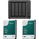 Synology DS425+ DiskStation + 16 TB 2x Synology Plus 3.5" SATA 6Gb/s Festplatte 8 TB