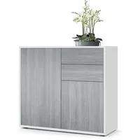 Vladon Kommode, Anthrazit, 79x74x36 cm, Wohnzimmer, Kommoden & Sideboards,