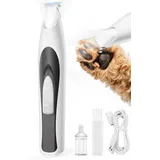oneisall Pfotentrimmer für Hunde mit LED-Licht, Leise Hundepfoten Trimmer Paw Trim Pro dr Pfoten, Wiederaufladbar Schermaschine Hund Hundeschermaschine für Pfoten, Augen, Ohren, Gesicht