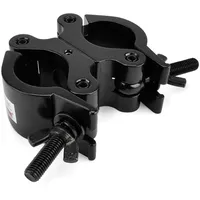 Riggatec Doppelschelle - Swivel Coupler breit schwarz bis 500kg (48-51mm) auf 0° / 90° fixierbar