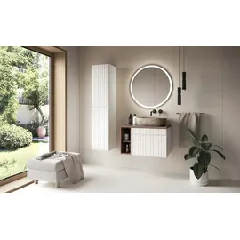 Möbel Kraft Inheidener See Hochschrank 35 x 160 x 33 cm Weiß