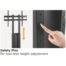 Equip 650615 TV-Halterung 190,5 cm 75" Schwarz