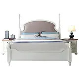 Xlmoebel Schlafzimmer-Set Neues modernes Luxus-Bett Schlafzimmer-Set mit 3-teiligem, (3-tlg., 3tlg.Schlafzimmer Set (Bett + 2x Nachttisch), Hergestellt in Europa weiß