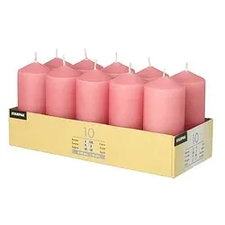 10 PAPSTAR Stumpenkerzen rosa