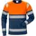Fristads High Vis T-Shirt Langarm Kl. 1 7519 THV - L - orange/marine