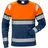 Fristads High Vis T-Shirt Langarm Kl. 1 7519 THV - L - orange/marine