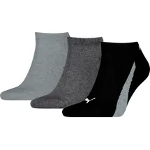 Puma Sneaker Socken 3 Paare Schwarz/Grau 39-42