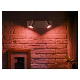 Philips Hue White and Color Ambiance Argenta 2-flg. aluminium