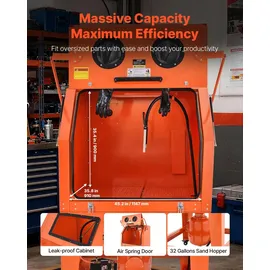 Vevor Sandstrahlkabine Stahl 926 L orange