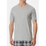 SCHIESSER Pyjamaoberteil Mix & Relax (1-tlg) Schlafanzug Oberteil - Baumwolle - Atmungsaktiv grau 58