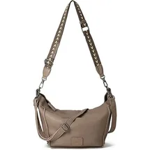FredsBruder Stines Schultertasche Leder Dark Taupe