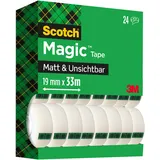 Scotch Klebeband Magic Tape 19 mm x 33 m 24 St.