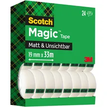 Scotch Klebeband Magic Tape 19 mm x 33 m 24 St.