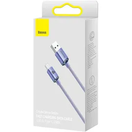 Baseus Crystal Shine cable USB to USB-C 5A 1.2m (purple)