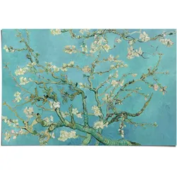 Poster REINDERS "Poster Mandelblüte Vincent van Gogh", blau (farbe bild(er): blau), B:91,5cm H:61cm, Papier, Bilder