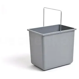 HAILO Einbaumülleimer 18 l Schwarz-Grau