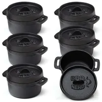 bbq-nerd Dutch Oven Mini 11 x 5 cm Gusseisen schwarz