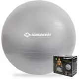 Schildkröt Unisex – Erwachsene træningsbold 65 cm Gymnastikball, Silber, 65cm - für Körpergrößen 161 bis 175cm EU