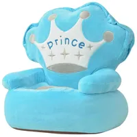 vidaXL Plüsch-Kindersessel Prinz blau