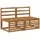 vidaXL 2er-Set Outdoor-Mittelsofa Massives Akazienholz Natur beige