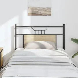 vidaXL Ersatz-Kopfteil Sonoma-Eiche 80 cm Holzwerkstoff und Stahl