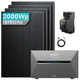 Anker Balkonkraftwerk 4 x 500Wp Module+SOLIX Solarbank 3 E2700 Pro+Smart Meter