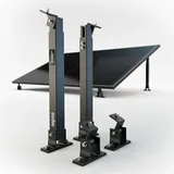 Montageset Balkonkraftwerk Wand Boden Schwarz (für 1 Modul)