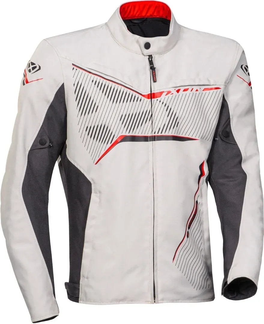 Ixon Slash Light Motorfiets textiel jas, zwart-grijs, 3XL Voorman