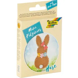 folia Nähset Mini Filzinies Hase mehrfarbig