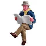 Lemax - Reading Morning Papers, Weihnachtsdorf, Modellbau,