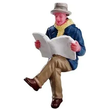 Lemax - Reading Morning Papers, Weihnachtsdorf, Modellbau,