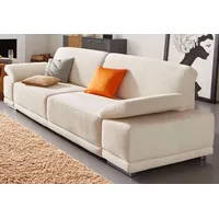 sit&more Couch Kunstleder 3-Sitzer Beige