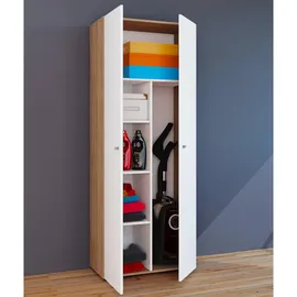 VCM Vandol Waschmaschinenschrank 70 x 178 x 40 cm Weiß