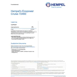 Hempel Bootslack Ecopower Cruise 0,75 l schwarz