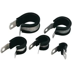 100St. HellermannTyton ALU15C-AL/CR-BK (100), 211-15150 Befestigungsschelle Alu....