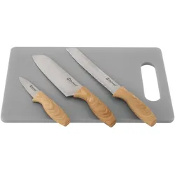 Outwell Caldas Knife Set W/Cutting Board black