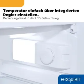 Exquisit KS516-4-E-040E Kühlschrank (109 l, 850 mm hoch, Schwarz)
