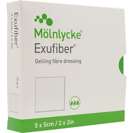 Mölnlycke Health Care GmbH Exufiber 5x5 cm Gel-Faserverband