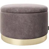 Playboy Pouf 55 x 35 x 55 cm Altrosa Samt