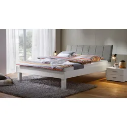 Bett Sierra 160x210 cm Weiß modern