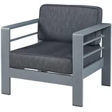 casa.pro Outdoor-Sessel Avise Aluminium Dunkelgrau