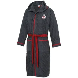 1. FC Köln Herrenbademantel Bademantel Baadenberger Straße grau S/M