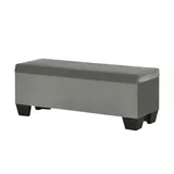 Boxi Bettbank mit Stauraum Boxi , grau , Maße (cm): B: 123 H: 47 T: 42.0