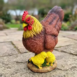 Relaxdays Gartenfigur Huhn