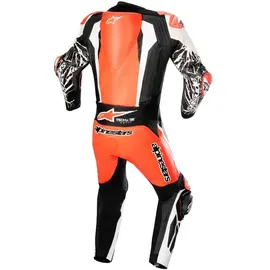 Alpinestars Racing Absolute V2 Lederkombi - Neon-Rot/Weiß/Schwarz - 52