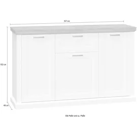 OTTO home Kombikommode 167 x 102 x 48 cm Weiß
