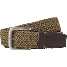 JACK & JONES Gürtel JACSPRING Leder grün 90