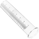 Toddmomy Regenmesser-ersatzrohr Aus Glas Ersatz-regenmesserrohr Transparent Für Außenbereich Hoher Kapazität Niederschlagsmesser Regenwassermessgerät Garten-regenmesser