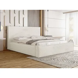 WFL GROUP Polsterbett 180 x 200 cm Creme
